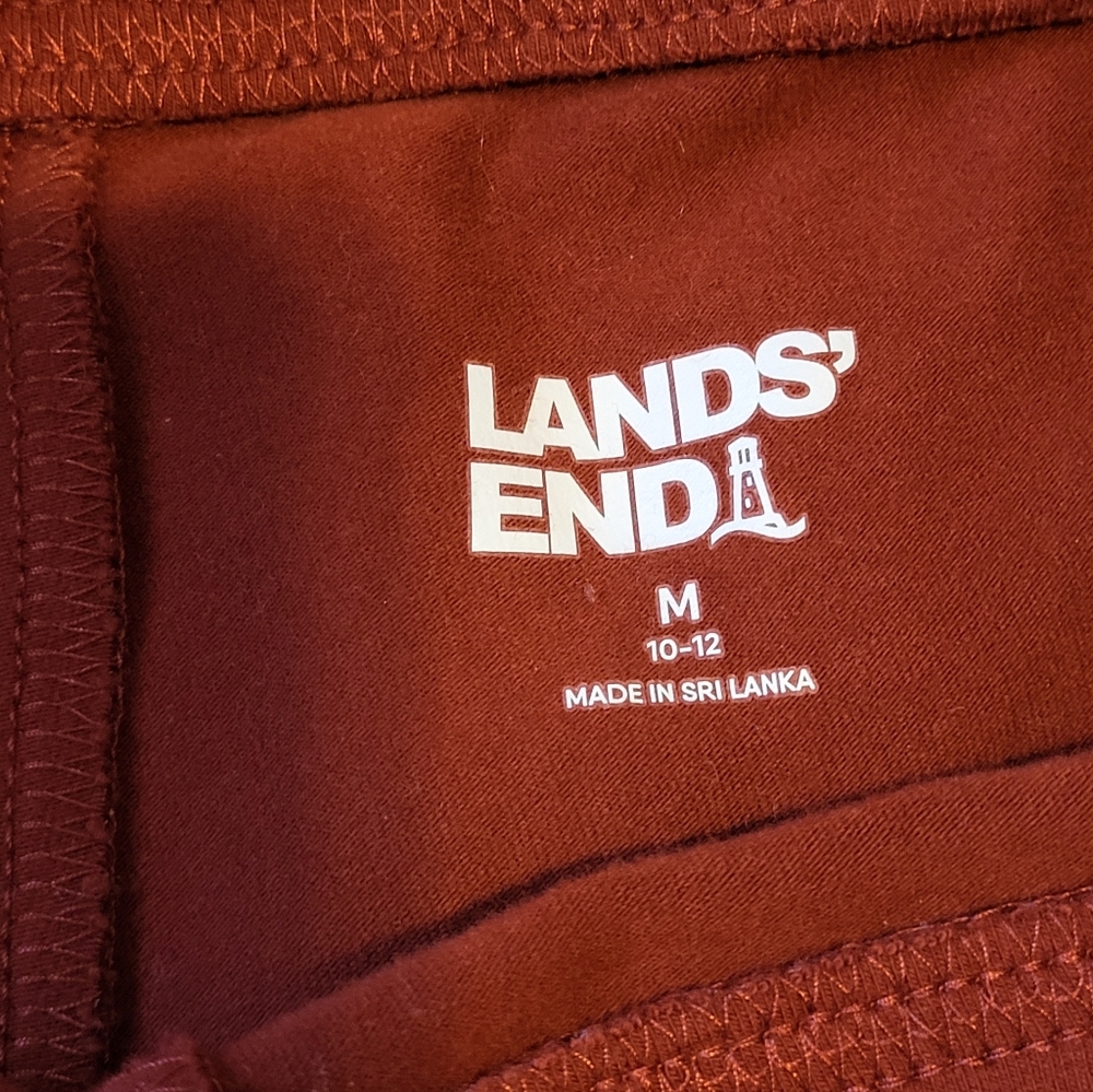 Rust Lands' End Pull-On Pants Size Medium - Picture 4 of 6